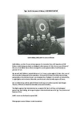 A preview of a PDF biography for Kibbey, Keith Dawson